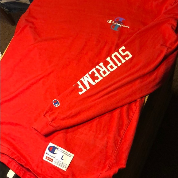 supreme x champion jersey